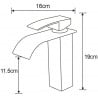 Mexen Aries robinet de lavabo, doré - 744800-50