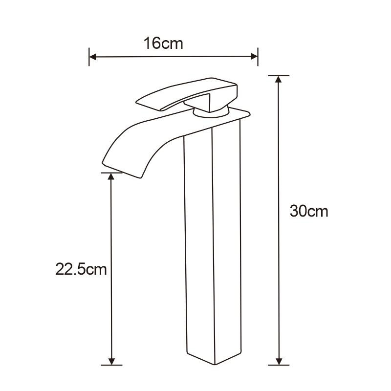 Mexen Aries héich Waassermëschung fir de Lavabo, Chrom - 744810-00