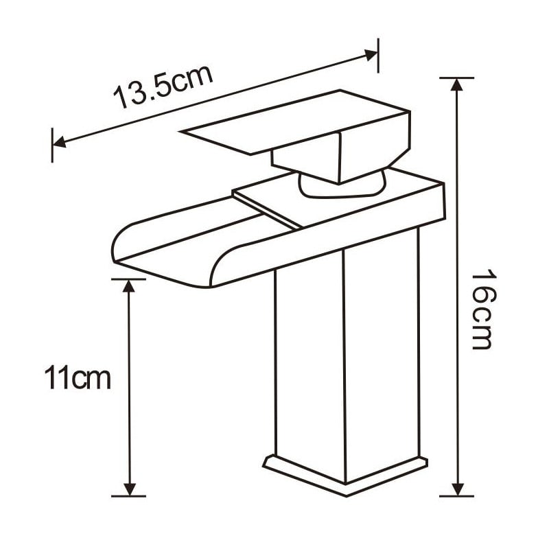 Mexen Hydra robinet de lavabo, chrome - 744900-00
