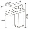 Mexen Hydra robinet de lavabo, noir - 744900-70