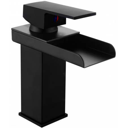 Mexen Hydra grifo de lavabo, negro - 744900-70