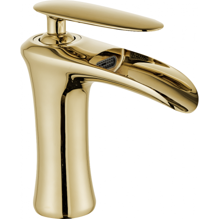 Mexen Lyra washbasin faucet, gold - 745300-50