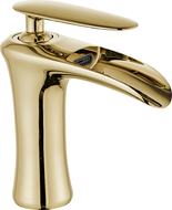 Mexen Lyra washbasin faucet, gold - 745300-50