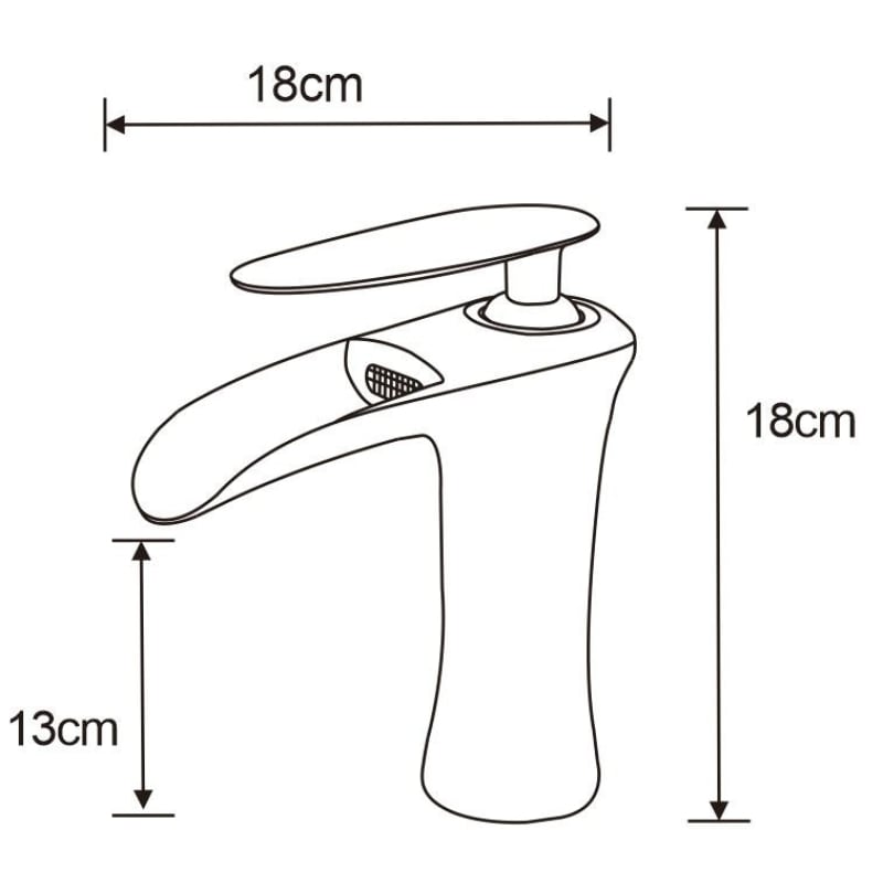 Mexen Lyra bateria umywalkowa, czarna/złota - 745300-75