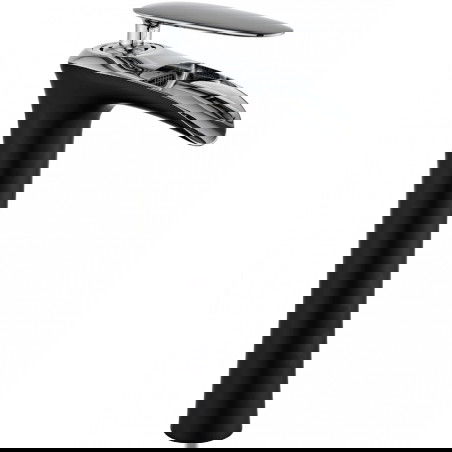 Mexen Lyra rubinetto lavabo alto, nero/cromo - 745310-07