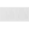 Mexen C33 flat panel radiator 500 x 500 mm, side connection, 1011 W, white - W433-050-050-00