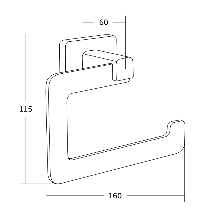 Mexen Asis toiletrolhouder, goud - 7017633-50