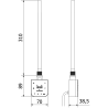 Mexen FA-F resistencia eléctrica con Wi-Fi, 300 W, blanca - W953-0300-20