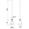 Mexen FA-O elektriline küttekeha 600 W, must - W951-0600-70
