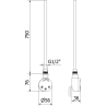 Mexen FA-O grzałka elektryczna 900 W, czarna - W951-0900-70