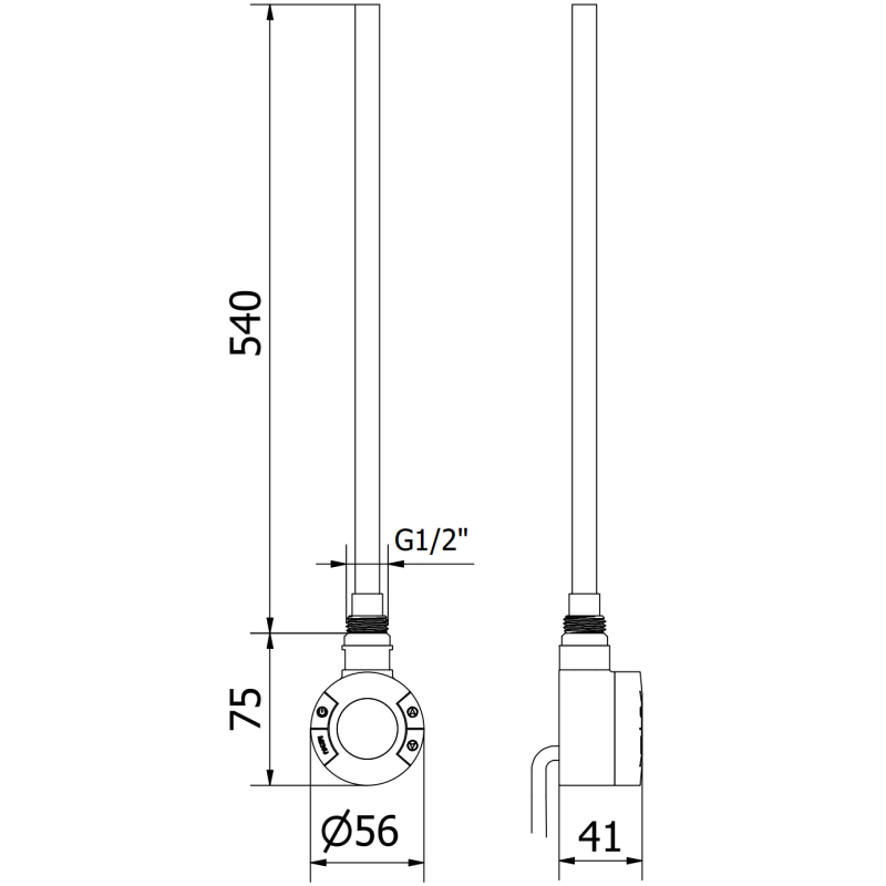 Mexen FA-S electric heater with Wi-Fi, 600 W, white - W954-0600-20