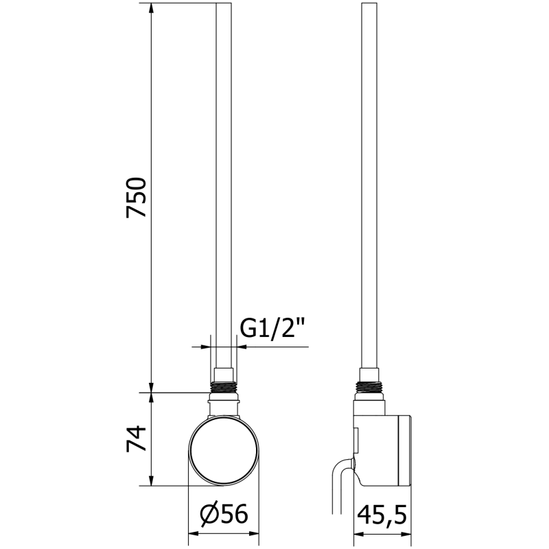 Mexen FA-D22 elektrische Heizung 900 W, weiß - W955-0900-20