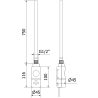 Mexen FA-I elektrische verwarmingselement 900 W, wit - W952-0900-20
