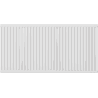 Mexen C21 radiateur à plaque 300 x 2000 mm, raccordement latéral, 1472 W, blanc - W421-030-200-00