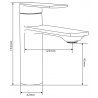 Mexen Zero robinet de lavabo, or - 71100-50