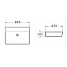 Mexen Lili opbouw wastafel 81 x 47 cm, wit - 21138100