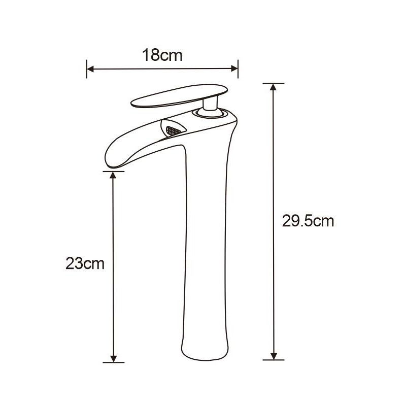 Mexen Lyra tall sink tap, gold - 745310-50