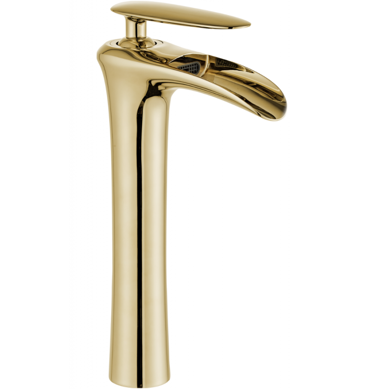 Mexen Lyra hoge wastafel kraan, goud - 745310-50