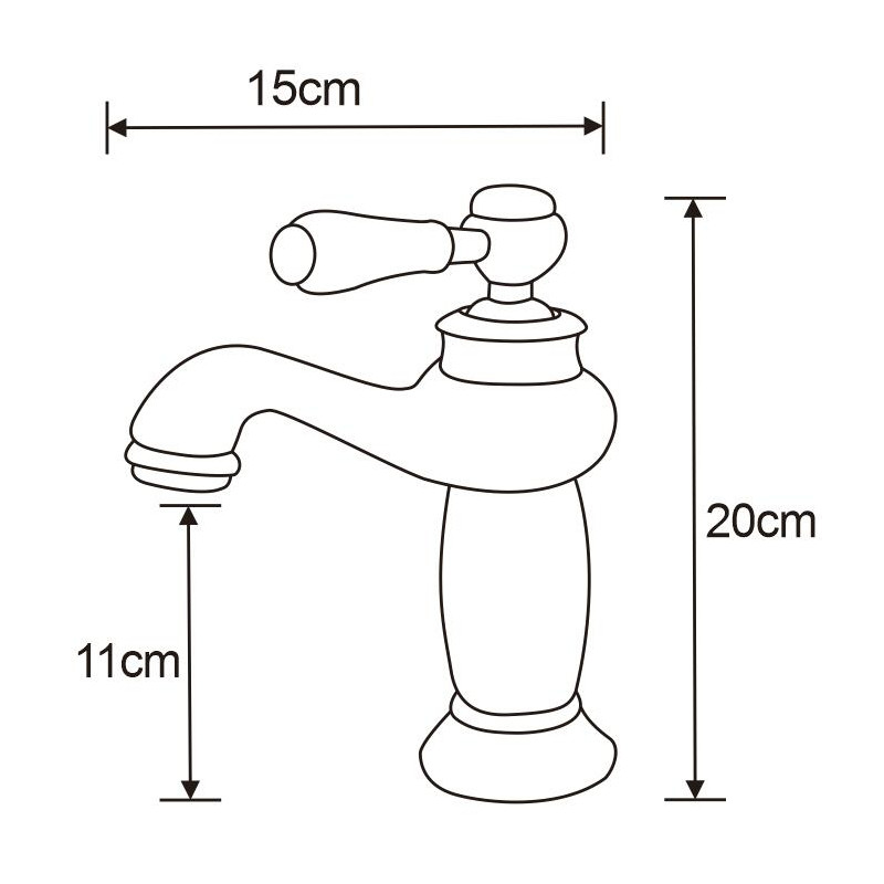 Mexen Draco grifo de lavabo, cromado - 745400-00