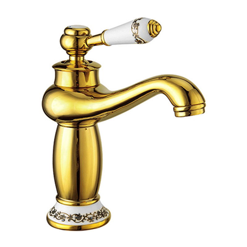 Mexen Draco grifo de lavabo, dorado - 745400-50