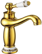 Mexen Draco washbasin faucet, gold - 745400-50