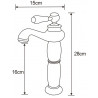 Mexen Draco grifo de lavabo alto, cromo - 745410-00