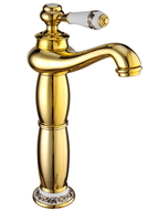 Mexen Draco rubinetto lavabo alto, oro - 745410-50