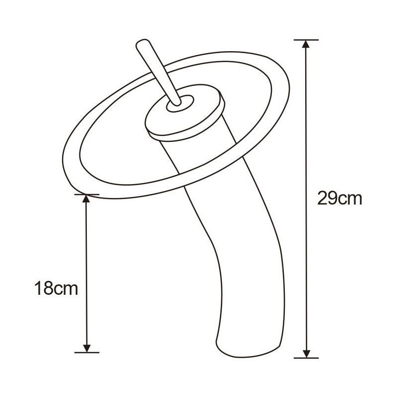 Mexen Niagara rubinetto lavabo alto, cromo - 745610-00