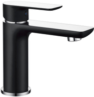 Mexen Alfa washbasin faucet, black/chrome - 745700-71