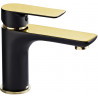 Mexen Alfa grifo de lavabo, negro/oro - 745700-75