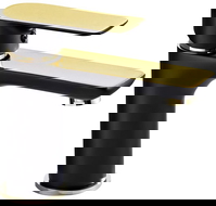 Mexen Alfa Waschtischarmatur, schwarz/gold - 745700-75