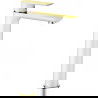 Mexen Alfa torneira alta para lavatório, branca/dourada - 745710-25