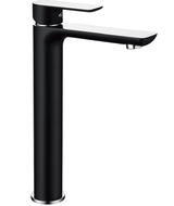 Mexen Alfa high washbasin faucet, black/chrome - 745710-71
