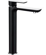 Mexen Alfa ψηλή μπαταρία νιπτήρα, μαύρη/χρωμίου - 745710-71