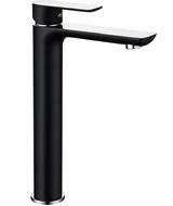 Mexen Alfa rubinetto lavabo alto, nero/cromo - 745710-71