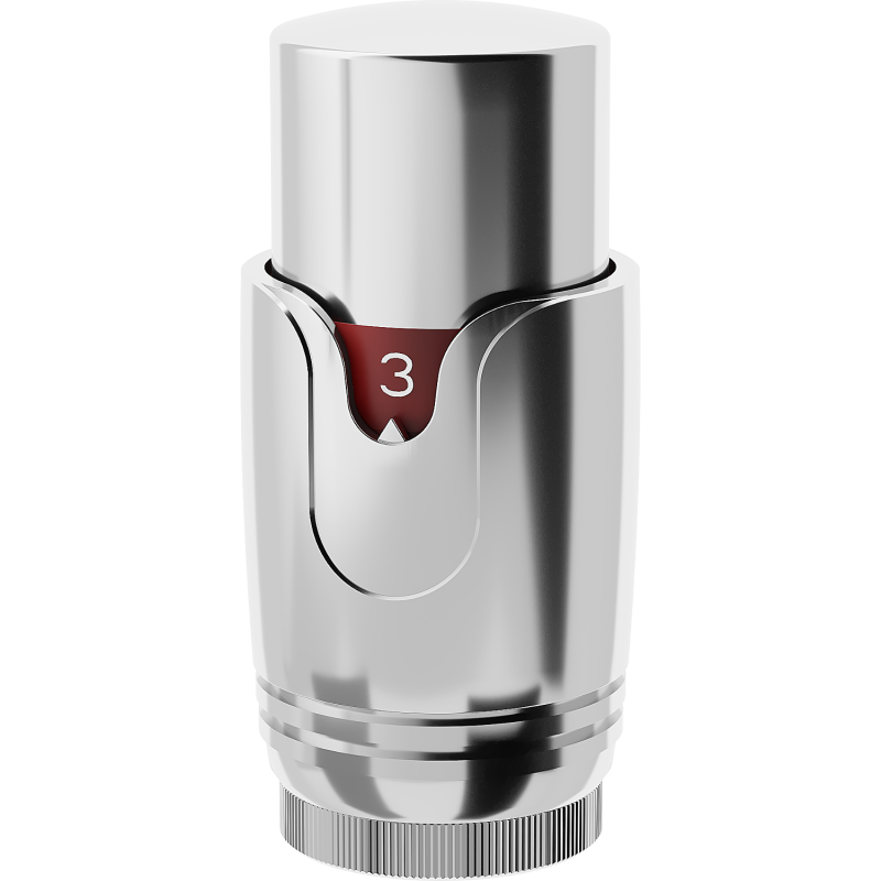 Mexen Uni-Term thermostatic radiator valve, chrome - W900-000-01