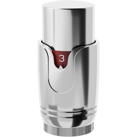 Mexen Uni-Term thermostatic radiator valve, chrome - W900-000-01