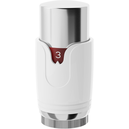 Mexen Uni-Term Thermostatkopf für Heizkörper, weiß/chrom - W900-000-21