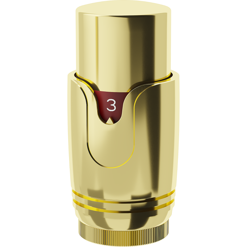 Mexen Uni-Term cabezal termostático para radiador, dorado - W900-000-50