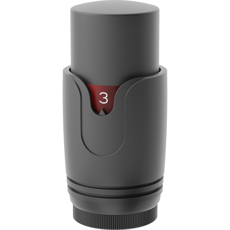Mexen Uni-Term testina termostatica per radiatore, antracite - W900-000-66
