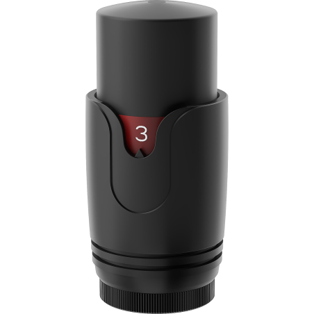 Mexen Uni-Term termostaattipää patterille, musta - W900-000-70