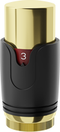 Mexen Uni-Term termostathuvud för radiator, svart/guld - W900-000-75