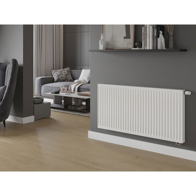 Mexen CV21 radiateur à panneaux 500 x 2000 mm, connexion inférieure, 2215 W, blanc - W621-050-200-00