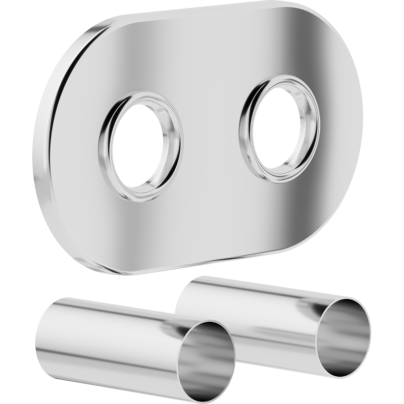 Mexen Uni-Term R double masking set for radiator, chrome - W905-000-01