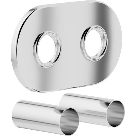 Mexen Uni-Term R double masking set for radiator, chrome - W905-000-01