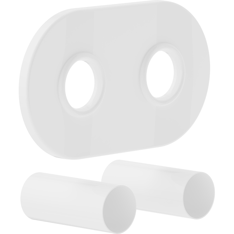 Mexen Uni-Term R double masking set for radiator, white - W905-000-20