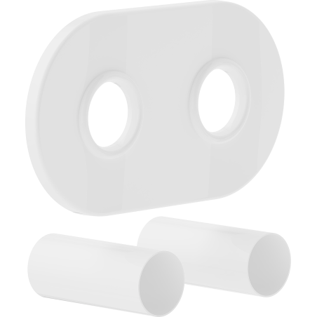 Mexen Uni-Term R conjunto de máscara dupla para radiador, branco - W905-000-20