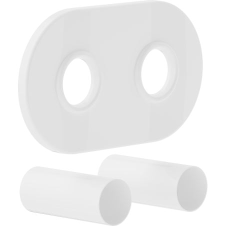 Mexen Uni-Term R double masking set for radiator, white - W905-000-20