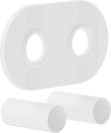 Mexen Uni-Term R dubbele radiator camouflage set, wit - W905-000-20