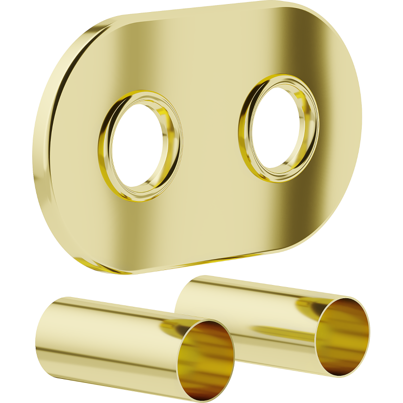 Mexen Uni-Term R kaksinkertainen säteilijän peitelevysarja, kulta - W905-000-50